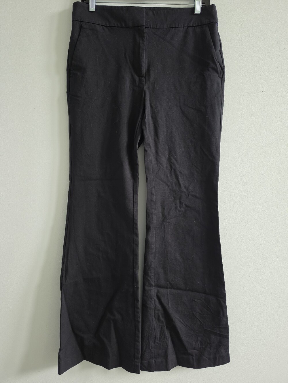 LOFT Outlet Black Flare Dress Pants Size 6 Trouser 30" Inseam
